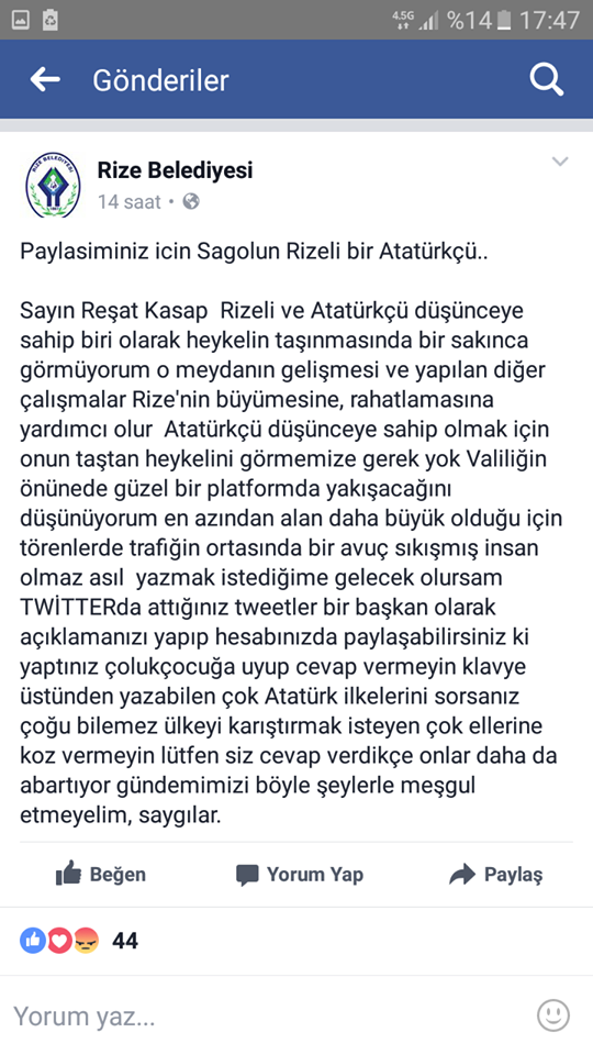 Rize'de heykel tartışması dinmiyor 16