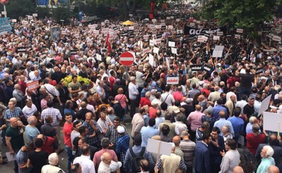 'Adalet Yürüyüşü' başladı! İşte ilk kareler... 5