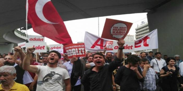 'Adalet Yürüyüşü' başladı! İşte ilk kareler...
