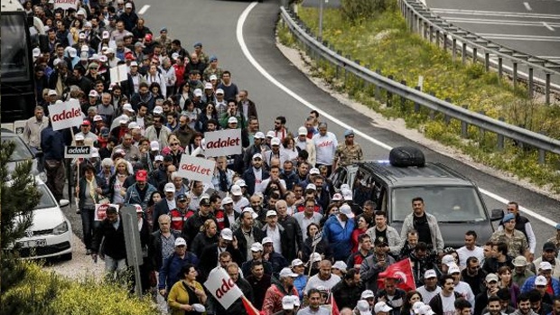 'Adalet Yürüyüşü' 6. gününden kareler 19