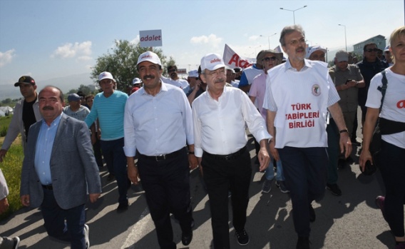 'Adalet Yürüyüşü'nün 9. gününden yeni görüntüler 9