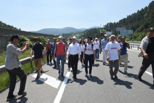 Adalet Yürüyüşü'nün 10. gününden çarpıcı kareler 20