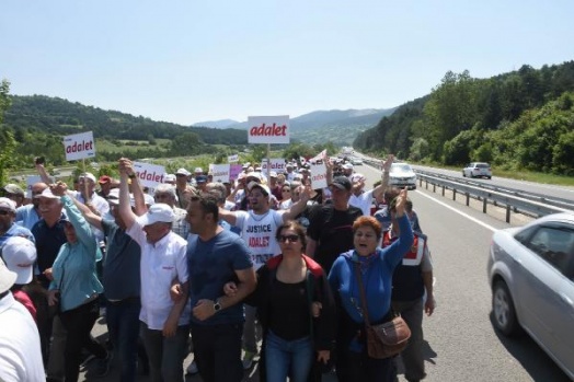 Adalet Yürüyüşü'nün 10. gününden çarpıcı kareler 27