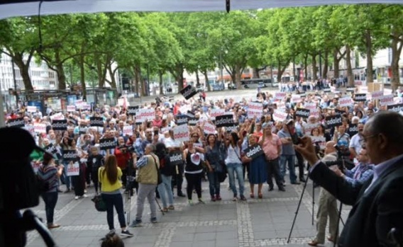 Adalet Yürüyüşü'ne Köln'den destek geldi, işte görüntüler 2