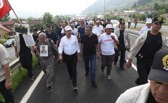 'Adalet Yürüyüşü' 13. gününde 12