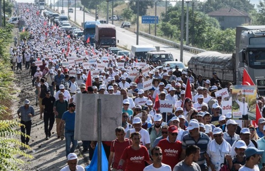 'Adalet Yürüyüşü' 15. gününde 5