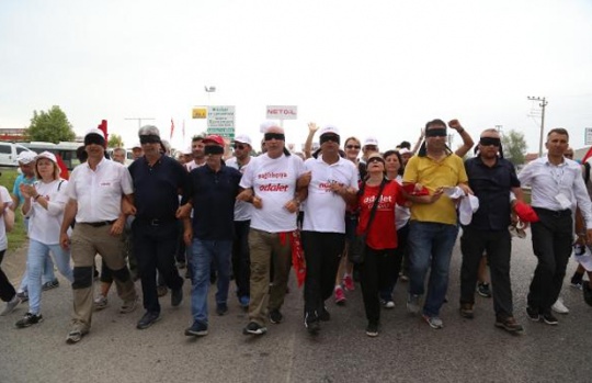 'Adalet Yürüşü'nün 19. gününden kareler 2
