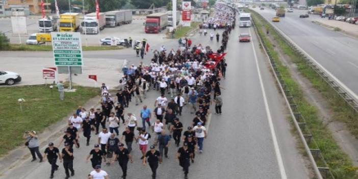 'Adalet Yürüşü'nün 19. gününden kareler