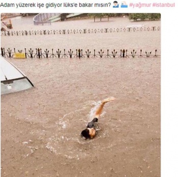 Yağmur sosyal medyada günün espri konusu oldu! 10