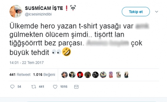 Sosyal medyada 'Hero' tişörtü gözaltılarına verilen şaşırtıcı tepkiler 1