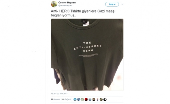 Sosyal medyada 'Hero' tişörtü gözaltılarına verilen şaşırtıcı tepkiler 8