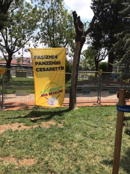 CHP'nin, Yoğurtçu Parkı'ndaki HDP nöbetine ziyaretinden kareler 10