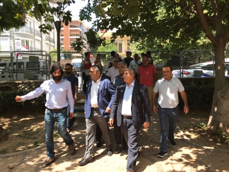 CHP'nin, Yoğurtçu Parkı'ndaki HDP nöbetine ziyaretinden kareler 16