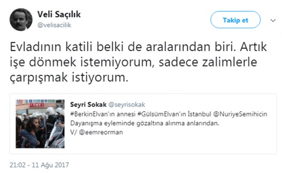 Gülsüm Elvan'ın gözaltına alınmasına sosyal medya tepkileri 5