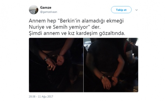 Gülsüm Elvan'ın gözaltına alınmasına sosyal medya tepkileri 8