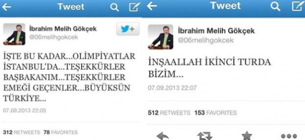 Gökçek'in sosyal medya gafları 11