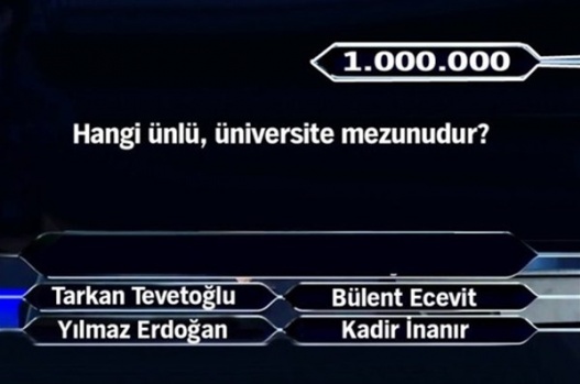 1 Milyonluk 11 final sorusu 13