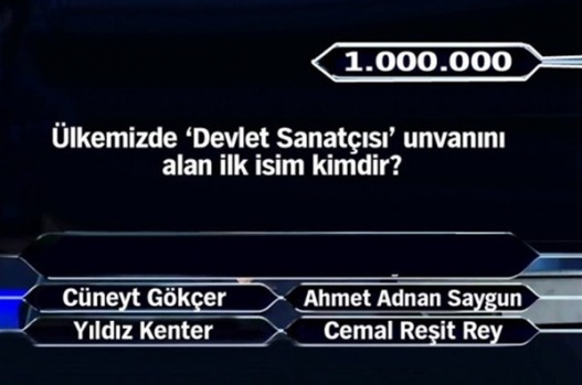 1 Milyonluk 11 final sorusu 17