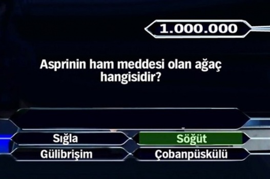 1 Milyonluk 11 final sorusu 20