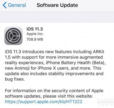 Apple, iOS 11.3 güncellemesini yayınladı... İşte yenilikler 2