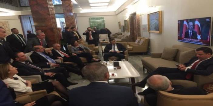 Milletvekilleri Erdoğan'ın açıklamasını böyle izledi