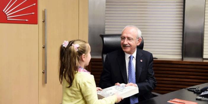 Mudanyalı çocuklardan Kılıçdaroğlu'na ziyaret