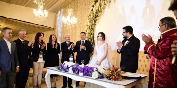 Kılıçdaroğlu Kayseri'de nikah törenine katıldı