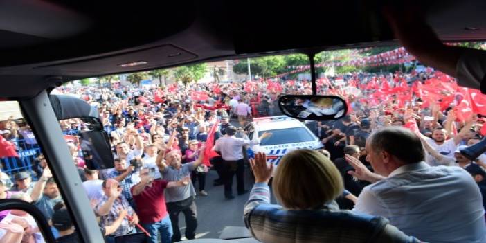 İşte Tekirdağ'da Muharrem İnce izdihamı