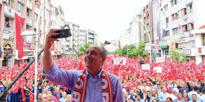 Muharrem İnce'nin Bolu mitinginden renkli kareler