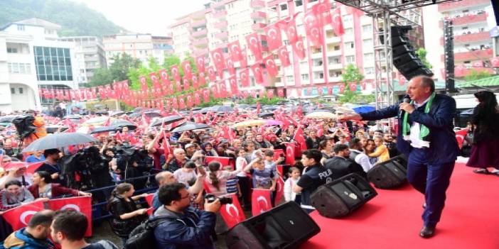 Artvin'de Muharrem İnce coşkusu