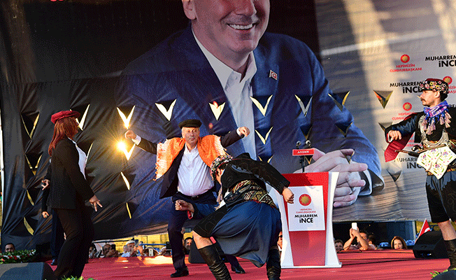 Muharrem İnce'nin Aydın  mitinginden renkli kareler 1