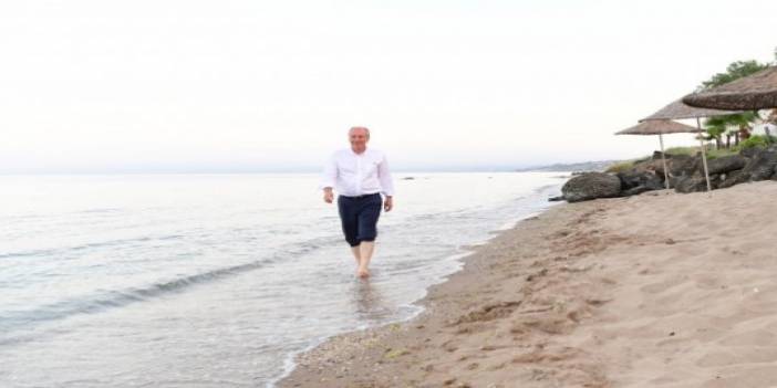 Muharrem İnce'den deniz kenarında muhteşem kareler