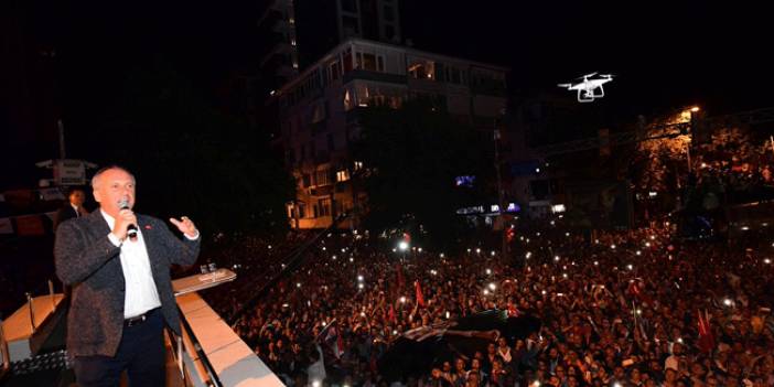 Kadıköy'de Muharrem İnce izdihamı