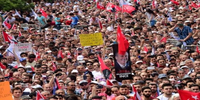 Muharrem İnce'ninBağcılar Mitingi'nde coşkulu kalabalık