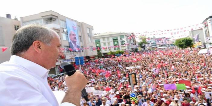 Muharrem İnce'nin Bahçelievler mitinginde coşkulu kalabalık