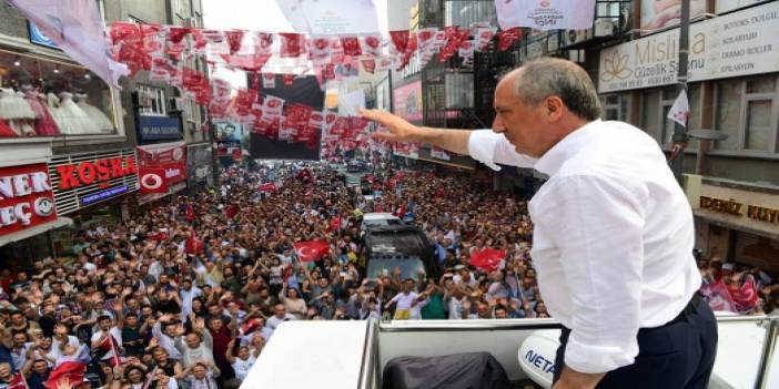 Muharrem İnce'nin Küçükçekme mitinginde coşkulu kalabalık