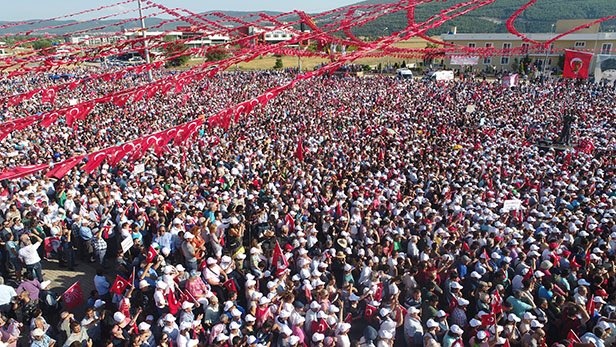 Muharrem İnce'nin Muğla mitinginde coşkulu kalabalık 2