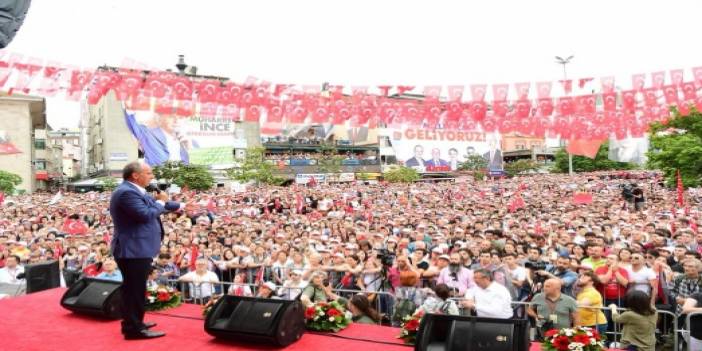 Giresun'da Muharrem İnce coşkusu