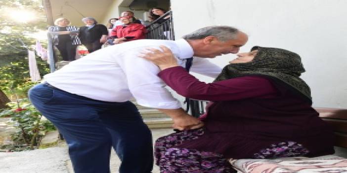 Elmalık köyünde bayram sabahı