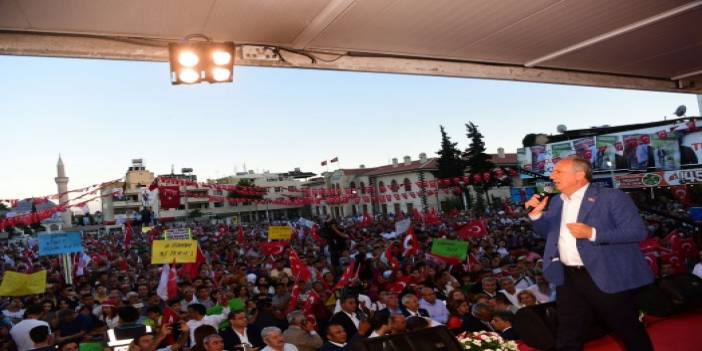 Muharrem İnce'nin Kilis mitinginden renkli kareler