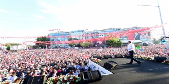 Muharrem İnce'nin Ankara mitinginden renkli kareler