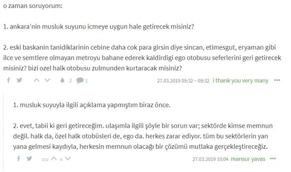 Mansur Yavaş Ekşi Sözlük yazarlarının sorularını yanıtladı 10
