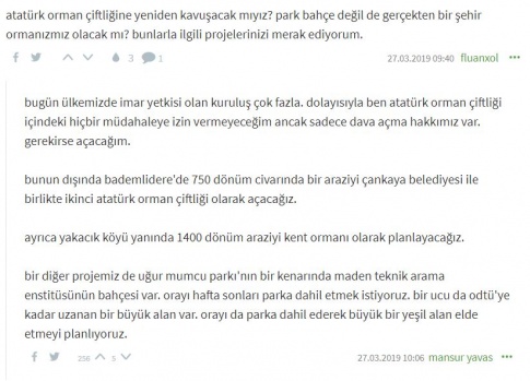 Mansur Yavaş Ekşi Sözlük yazarlarının sorularını yanıtladı 17