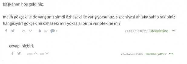 Mansur Yavaş Ekşi Sözlük yazarlarının sorularını yanıtladı 2