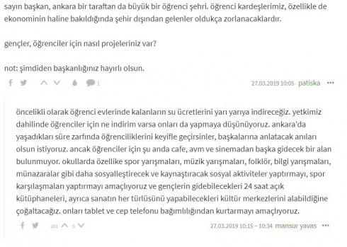 Mansur Yavaş Ekşi Sözlük yazarlarının sorularını yanıtladı 28
