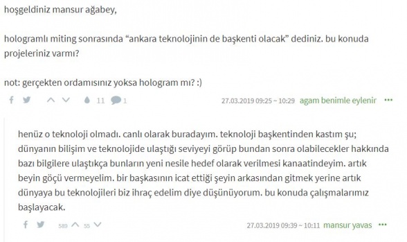 Mansur Yavaş Ekşi Sözlük yazarlarının sorularını yanıtladı 3