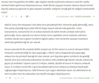 Mansur Yavaş Ekşi Sözlük yazarlarının sorularını yanıtladı 8