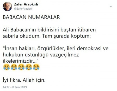 Ali Babacan için ne yorum yaptılar? 11