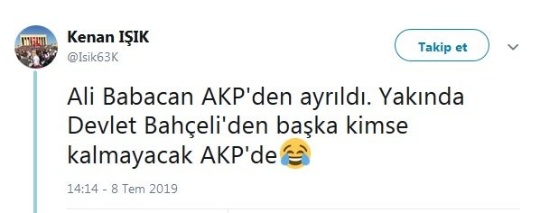 Ali Babacan için ne yorum yaptılar? 12