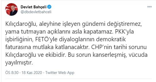 Bahçeli'den Kılıçdaroğlu'na cevap: Alaattin Çakıcı’ya mafya bozuntusu demek rezilliktir 4